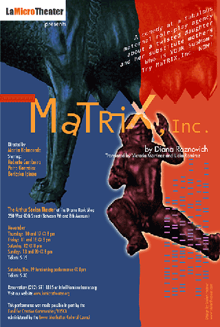 From the production "MaTRIX, Inc." (Graphic Design by Stefan Hepner)